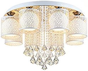 @Ceiling Light Fixture E27 Modern Simple LED Crystal Chandeliers, Living Room Bedroom Restaurant Lights K9 Crystal Chandeliers (with Remote Control Dimming) (Size : 75 * 35cm)