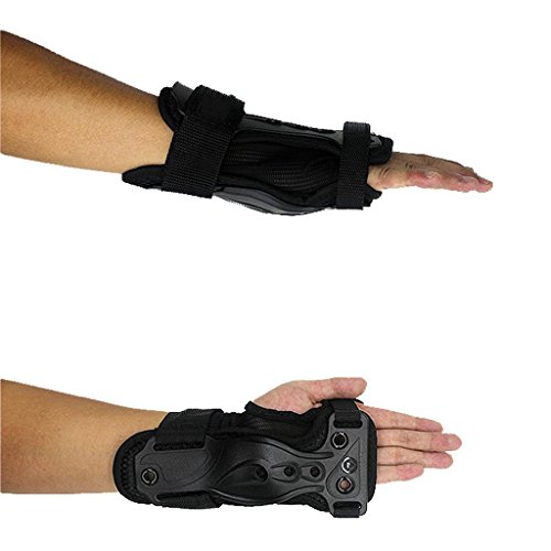 sea-junop Ski Snowboard Roller Skating Protector Gear Wrist Support Brace Guard （Black XL） - Thumbnail 4