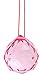 M.V. Trading 40mm Crystal Ball Prisms Pendant Feng Shui Suncatcher Decorating Hanging Faceted Prism Balls, Pink