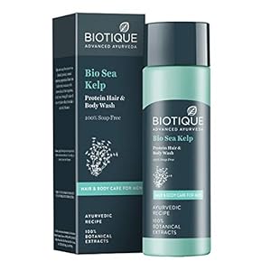 Biotique Bio Sea Kelp Protein Hair and Body Wash, 120 ml