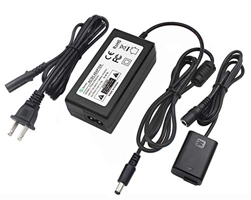 Gonine AC-PW20 AC Power Supply Adapter and DC Coupler Charger Set, Replace NP-FW50 Battery for Sony Alpha A6500, A6400, A6300, A7, A7II, A7RII, A7SII, A7S, A7S2, A7R, A7R2, A55, A5100, RX10 Cameras.