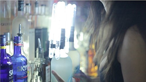 Electronic LED VIP Champagne Bottle Sparkler Very Bright Simulates the Real Sparklers 3 Pack