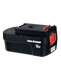 Black & Decker FSB18 Firestorm 18-volt NiCad Slide Estilo batería