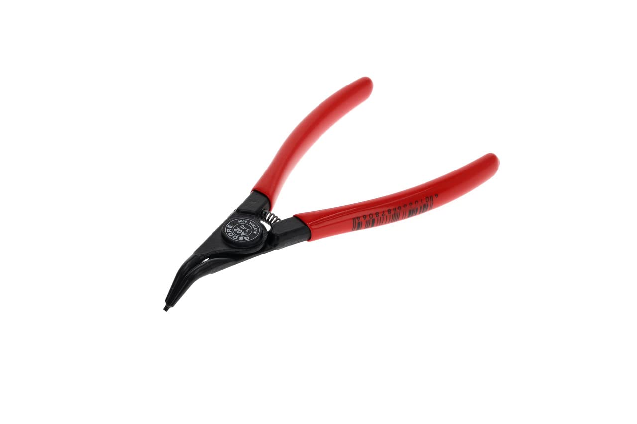 GEDORE Circlip pliers for outer circlips, With opening spring/finger protection, 45° angled, Tip dia. 0.9 mm, 8000 A 02