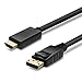GearIT Gold Plated DisplayPort to HDMI HDTV Cable 10 Feet (DP to HDMI) 1920x1200 / 1080P Full-HD 28 AWG, Black