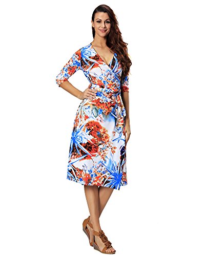 aofur floral print evening