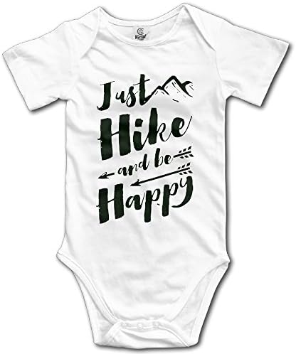 Just Hike And Be Happy Unisex Boys Girls Sleepwear Bodysuits Baby Onesies