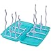 Lily's Home Folding Travel-Size Baby Bottle Drying Rack, Use for Short or Tall Bottles and Accessories, Bottom Tray Converts to Portable Carrying Case, Color May Vary (12-Bottle Capacity)