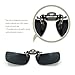 Besgoods Sports Polarized Clip-on Sunglasses Metal Clip Flip up Glasses Lenses Driving Fishing Cycling Outdoor