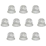 Ogrmar 10PCS Primer Bulb For Stihl Homelite Echo Stihl Ryobi Poulan Zama Primer Gas Fuel Bulb Pump Bulbs 0057003 0057004 0058001 (Clear)