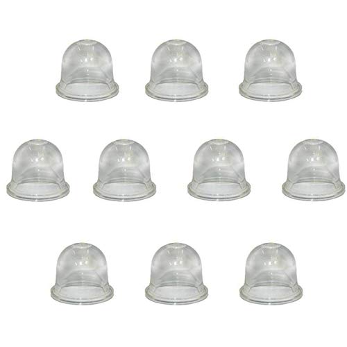 Ogrmar 10PCS Primer Bulb For Stihl Homelite Echo Stihl Ryobi Poulan Zama Primer Gas Fuel Bulb Pump Bulbs 0057003 0057004 0058001 (Clear)