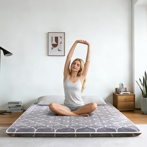 Vibe bear Premium Foam Japanese Futon Floor Mattress Twin Size 39"x 80",100% High Density Foam Comfortable Floor Mattress,3.2" Thicken Foldable Sleeping Pad,Dormitory Tatami Mat