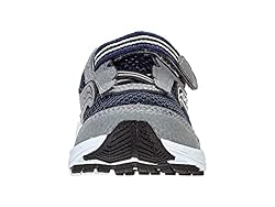 Saucony Ride 10 Jr Running Shoe, Navy/Grey, 8 US