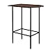 Monarch Specialties Metal Space Saver Bar Table, 24 by 36-Inch, Cappuccino/Black, 36