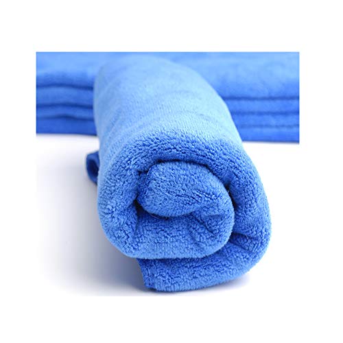 Multi-purpose Vehicle Cleaning Towel Car Dry Washing and Polishing Microfiber Towel Short Velvet Cloth Dust Cleaning Cloth Suitable for Kitchen, Car, Bathroom, Glasses, 11.8in x 27.5in (Pack of 4)