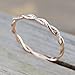 Barogirl Twist Ring Engagement Ring Wedding Bands Rose Gold Rings Jewelry for Women and Lovers YR905(8)