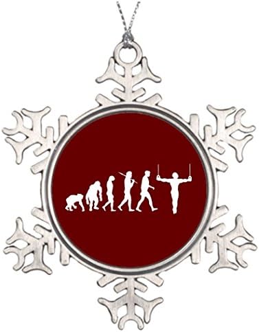 HaroRo Best Friend Snowflake Ornaments Bronze Medal Best Decorated Christmas Trees For Gymnast