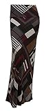 Gravity Threads Women's Fashion Designer Pattern Span Maxi Skirt