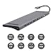 USB C Hub,Docking Station Aluminum Multi-Function 11 in 1 Hub MacBook Pro, Mini Display Port,Gigabit Ethernet,3.0 USB Ports,SD Card, Headphone/Speaker Connections,HDMI/VGA/SD/TF/RJ45/USB-C Converter primary