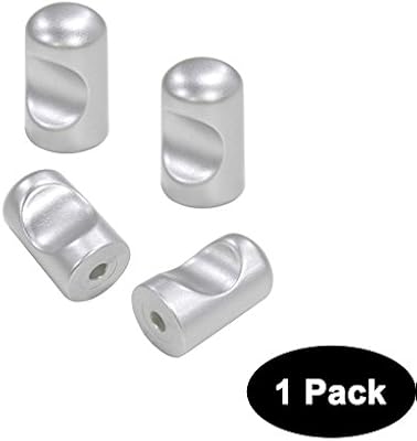 Probrico 1 Pack Plastic Drawer Knob Chic Cabinet Handles Silver