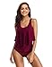 LALAVAVA Womens High Waisted Bikinis Set Cute Ruffle Bikini Top Swimsuits