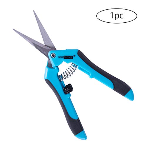 VIVOHOME Stainless Steel Hand Pruner Pruning Shear for Gardening Blue