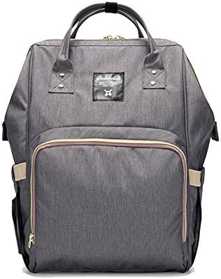 Diaper Bag - Thomtery Multi-Function Waterproof Large Capacity Insulation Travel Backpack Nappy Bag for Baby Care Stylish and Durable(Grey)