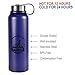 Stainless Steel Water Bottle -- 40 oz Wide Mouth -- Double Walled Vacuum Insulated -- BPA Free
