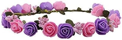 Alicia Floral Tiara/Gracious Tiara/Crown Head Wrap for Wedding -for Women/Girls [Colour -Multicolour]
