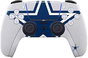 Skinit Decal Gaming Skin Compatible with PS5 Controller - Officially Licensed NFL Dallas Cowboys Large Logo Design