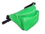 Rave Fanny Pack In Day Glow Colors, Black Light Reactive (Neon Green)