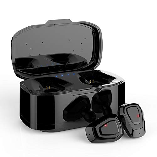 WSCSR Wireless Earbuds,Lightweight Wireless Bluetooth Headphones with Magnetic Connection, IPX5 Water Resistant Sport Headset with Mic, Works with Phone, Pad, Samsung, Nexus, HTC and More -Black