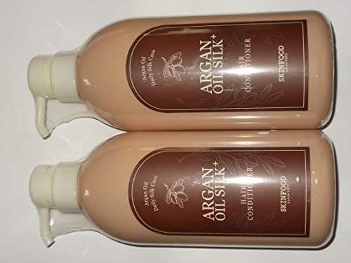 Skinfood Argan Oil Silk Hair Conditioner 2 bottles (bundle) 16.9 ounces