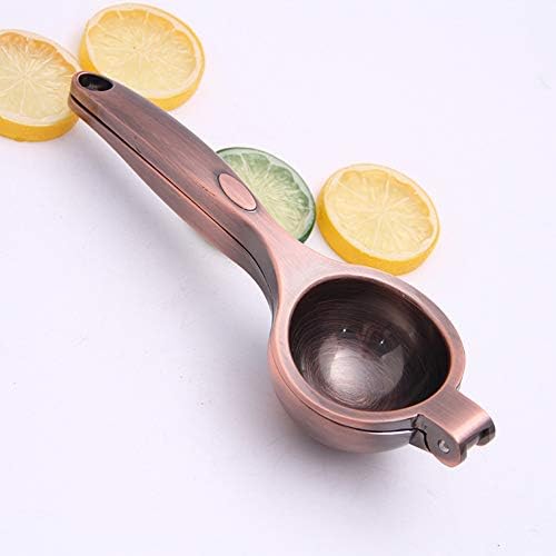 Manual Lemon Clips, Mini Portable Zinc Alloy Lemon Clip Easy Clean Home Kitchen Restaurant Tool(Copper)