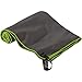 PackTowl Personal Quick Dry Microfiber Towel for Camping, Yoga, and Sports , Charcoal, Body - 25 x 54 Inch