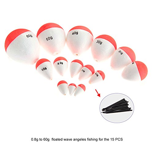 pengyu 10 Stück/Set professionelle 2g-60g Angelposen mit Sticks Meeresangeln Zubehör – Bild 8