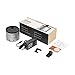 Alxum 4 Port USB Charger for Apple Watch & Smartphone, 36W USB Charging Station with iWatch Phone Holder Charger Stand for iPhone Xs Max,X,XR,8,7,6, iWatch 4,3,2,1, iPad[nightstand Organizer], Grey