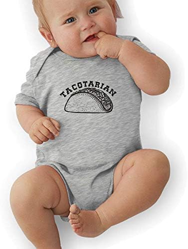 HOTNING Infant Baby Boy's Bodysuit Short-Sleeve Onesie Tacotarian Print Outfit Winter Pajamas