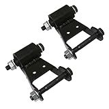 2pcs Black Leaf Spring Shackle Kit