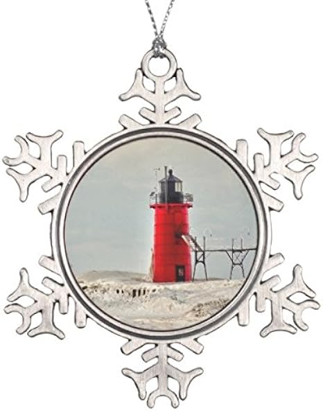 Items similar to michigan santa ornament on etsy Amazon.com: Follies Christmas South Haven Lighthouse Ornament: Clothing