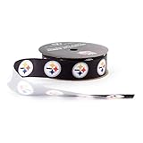 Offray Sports NFL Football Pittsburgh Steelers Ribbon, 7/8