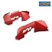 EAG JK Front Inner Fender Kit Sheet Metal Red 4PCS with Logo Cut Fit for 07-18 Jeep Wrangler JK