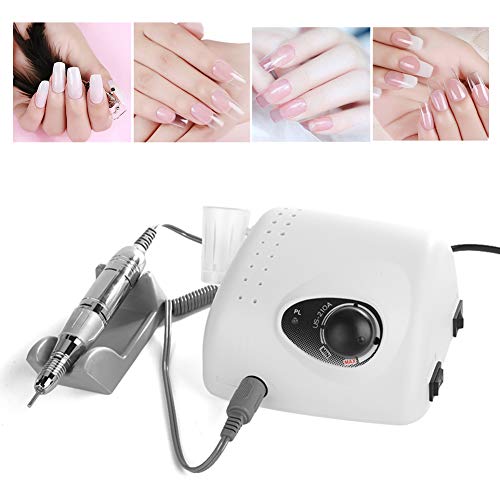 Electric Nail Drill Polishing Machine Nail Art Polisher Set Manicure Tools for Smooth Nails Remove Cuticles(110V)