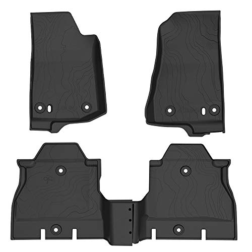 Floor Mat Compatible with 20182020 Jeep Wrangler JL 4Door Front and Rear Mats Liner Set 2 Row