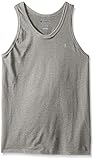 Champion Men's Classic Jersey Ringer Tank Top, Oxford Gray, M