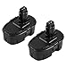 DC9099 Replacement for Dewalt 18V XRP Battery DC9096 DC9098 DE9096 DE9098 DW9096 DW9099 2.0Ah for Dewalt 18 Volt Batteries -2packs