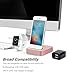 Costyle 4-Pack 5V/2.0Amp Dual USB 2-port Easy Grip Home Travel Wall Charger Adapter for iPhone SE 6S 6 Plus, iPad Mini, Samsung Galaxy S7 edge, HTC One, LG and Most Device-Silver Gold Blue Rose