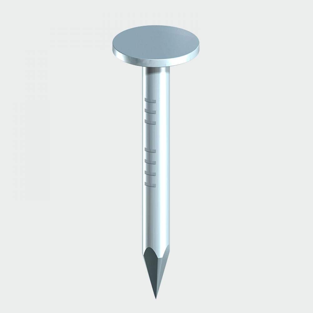 TIMCO Galvanized ELH Clout Nails - 13 x 3.00 - Extra Clamping - Perfect for Fitting Roofing Felt and plasterboard - 2.5kg Bag - Silver