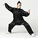 Andux Chinese Traditional Tai Chi Uniforms Kung Fu Clothing Unisex SS-TJF01 Black