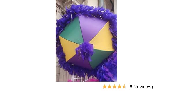 Amazon Com New Orleans Mardi Gras Second Line Umbrella With